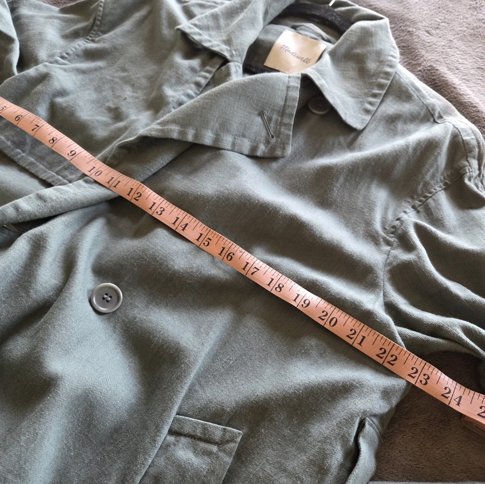 Madewell | Textural Trench Coat, Large - Picture 9 of 14